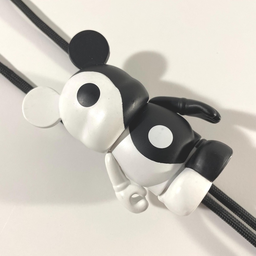 Bolo Tie Custom Yin Yang Mickey Disney Fun Prom Quince Wear Black White
